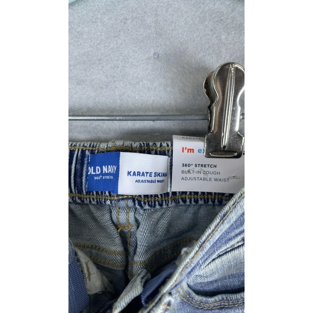 Old‎ Navy Jeans Boys 18-24 Months Blue Karate Skinny Adjustable Waist Stretch